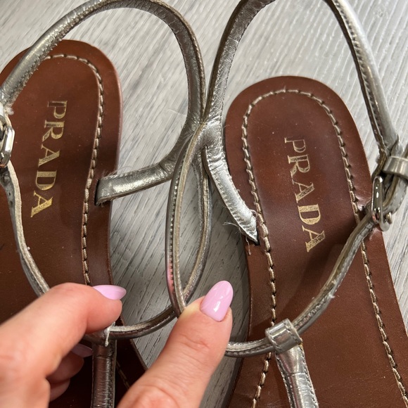Prada silver sandals - Picture 4 of 6